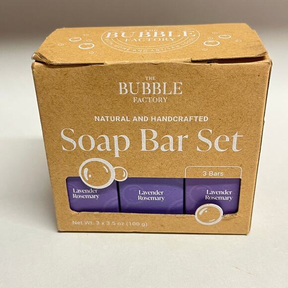 Bubble Factory Handcrafted Lavender Rosemary Soap - Picture 1 of 4